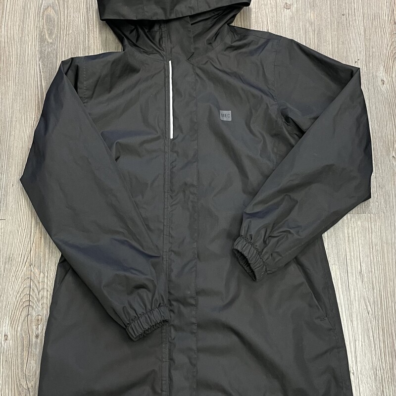 MEC Rain Jacket, Black, Size: 10Y