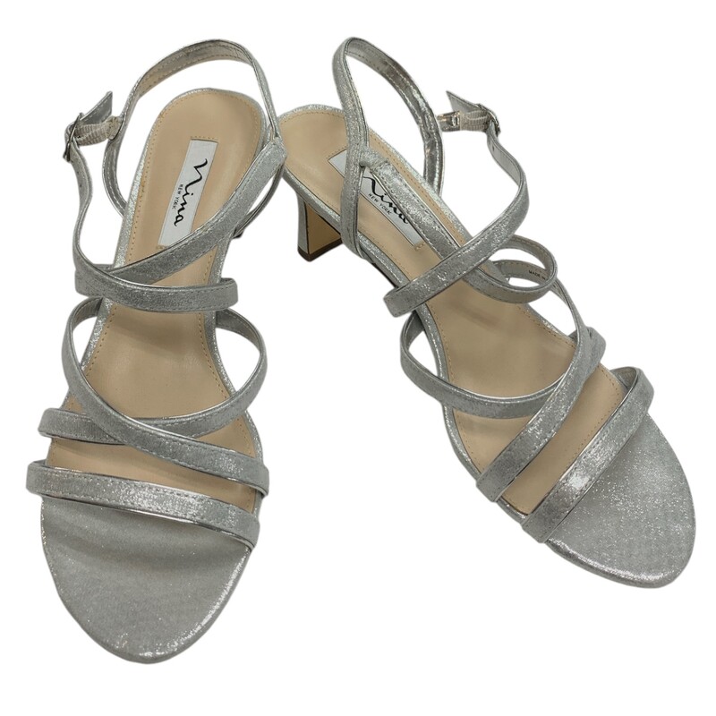 Nina, Silver, Size: 10