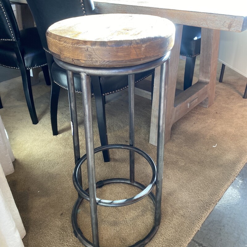 Metal Base Wood Top