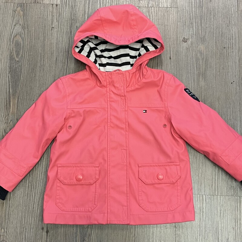 Tommy Hilfiger Lined Rain, Coral, Size: 18M