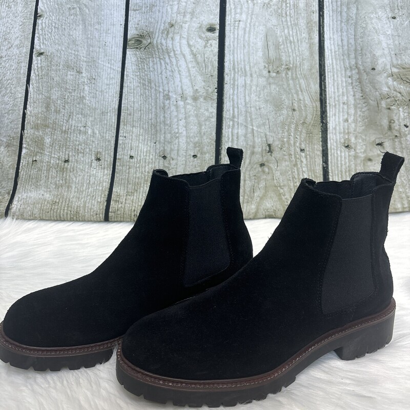 Enzo Tesoti, Blk Sued, Size: 40