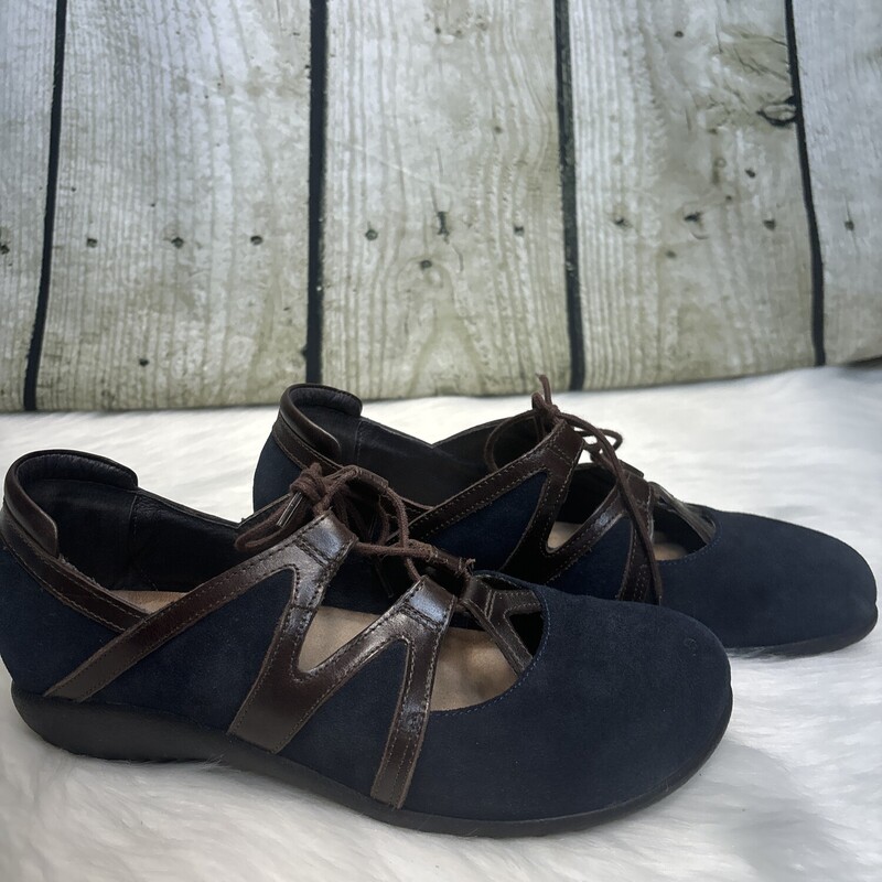 Naot, Blue/brn, Size: 38