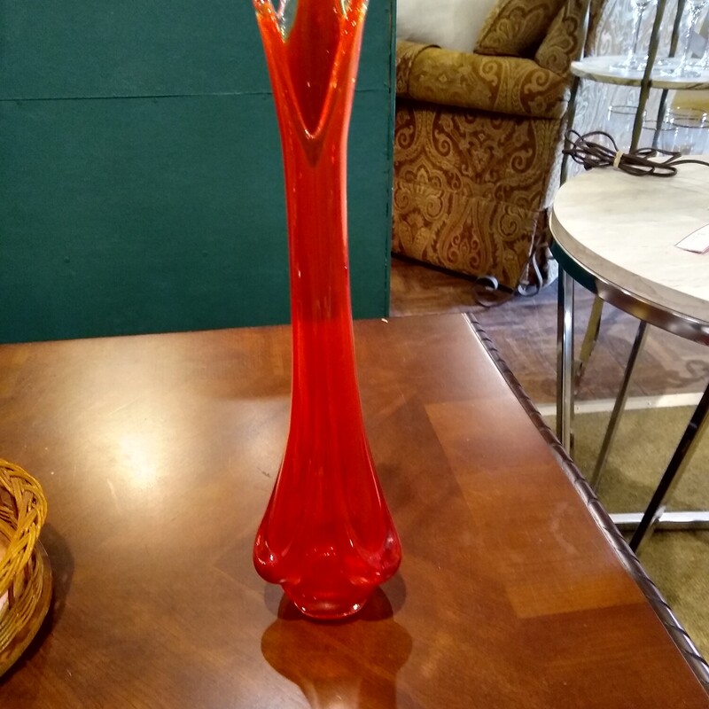 Viking Vtg Red Vase