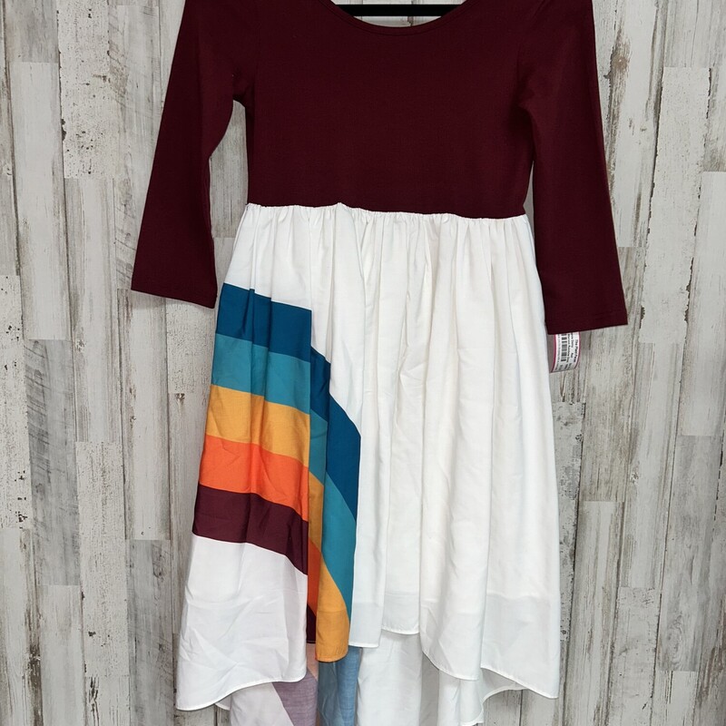 10 Maroon Rainbow Dress