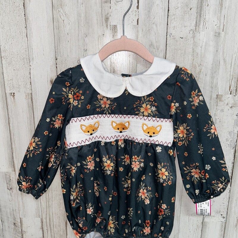 18M Floral Fox Smock Bubb