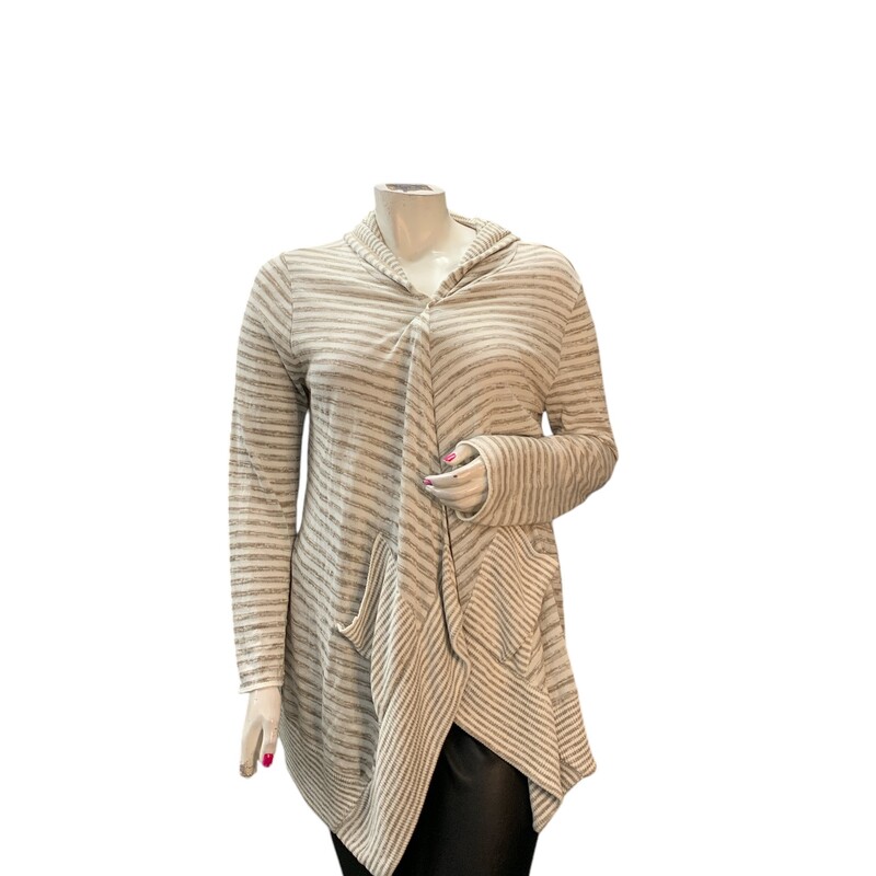 Parkhurst Cardigan, Beig/olv, Size: XL