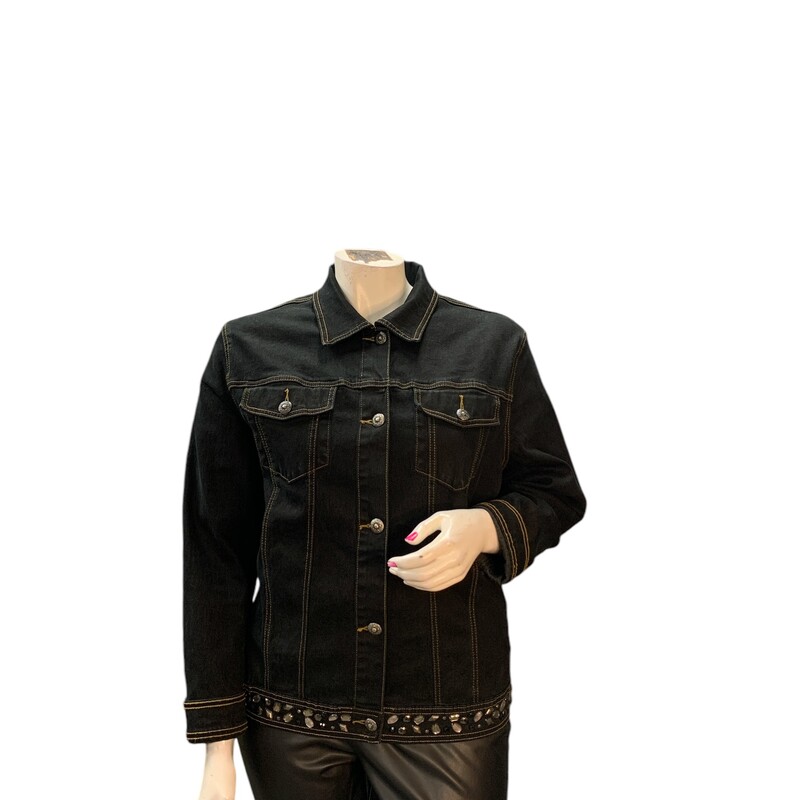 Diane Gilman Denim, Black, Size: 3X