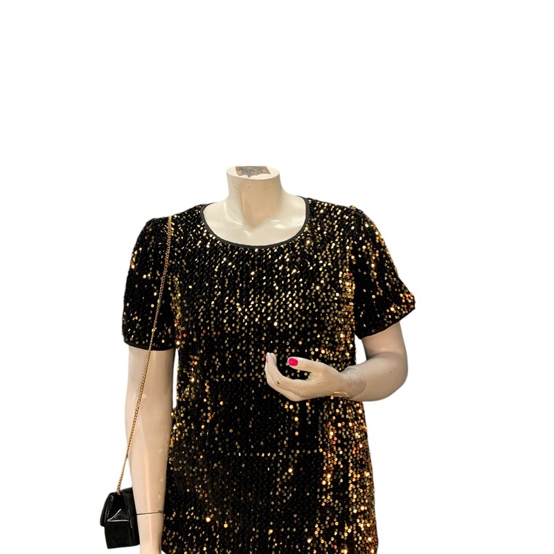 N.a Sequins, Blk/gold, Size: Xl