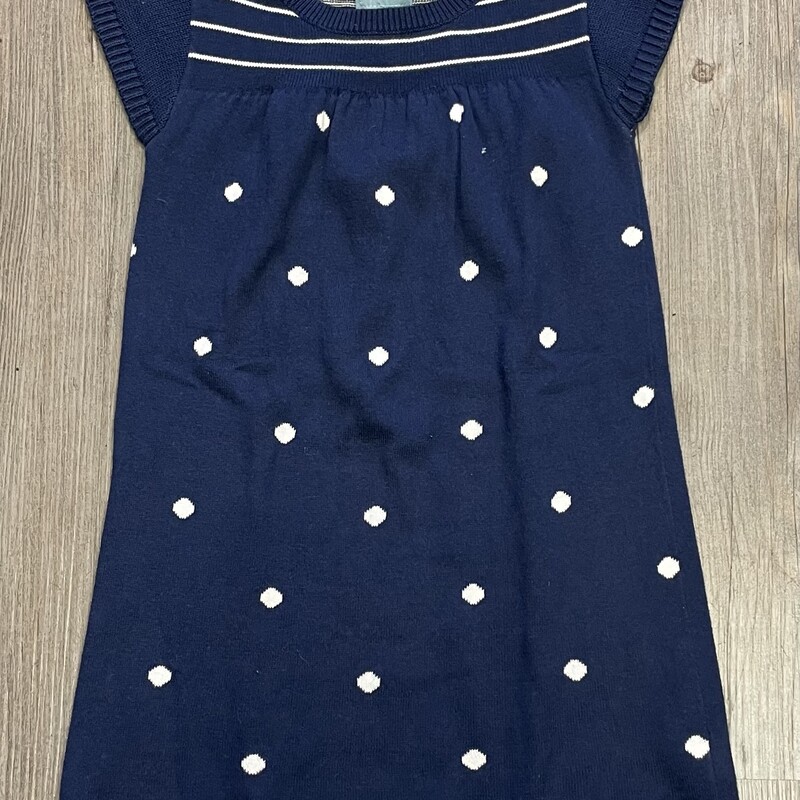 Baby Gap Knit Dress, Navy, Size: 3Y