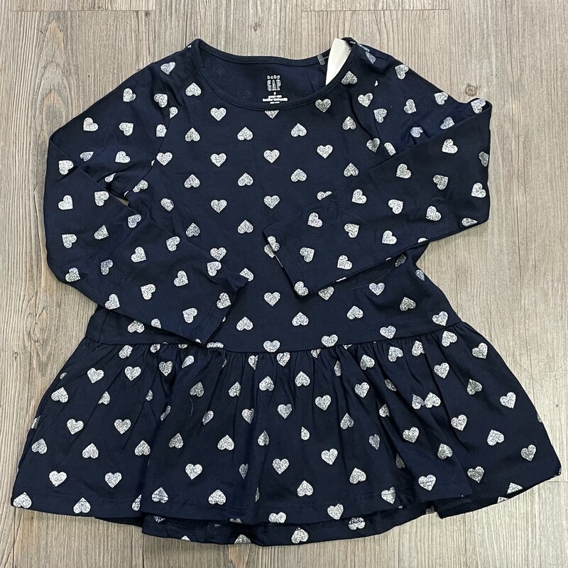 Baby Gap Dress LS, Navy, Size: 5Y