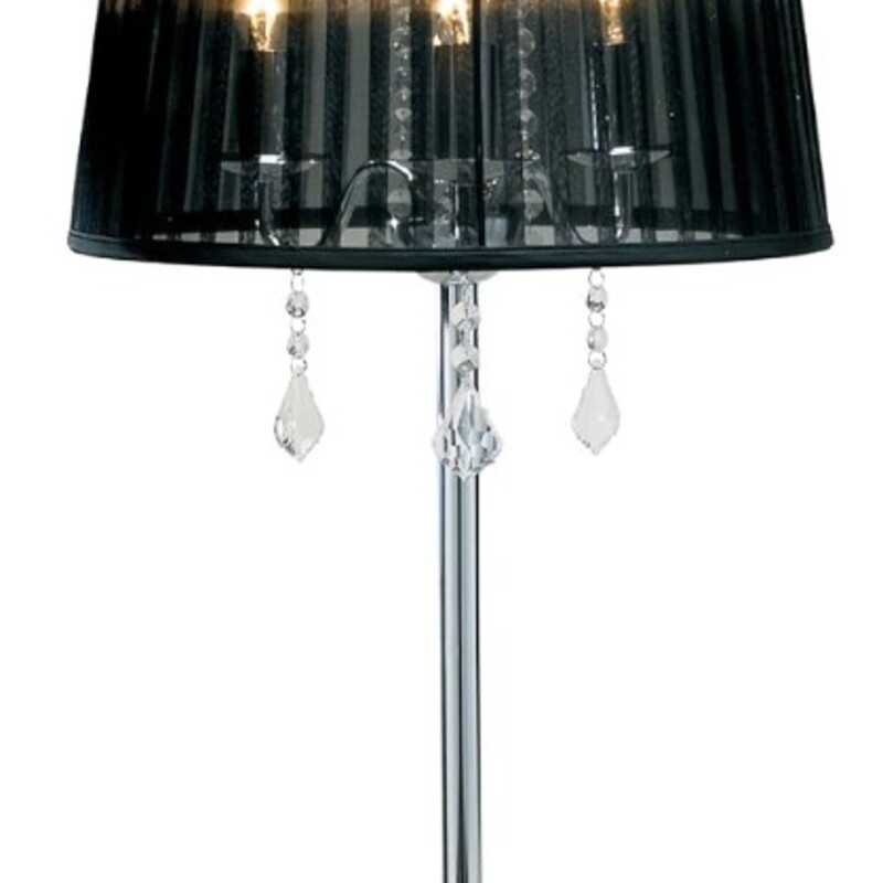 Adesso Cabaret Lamp
Silver Black
Size: 14x26H