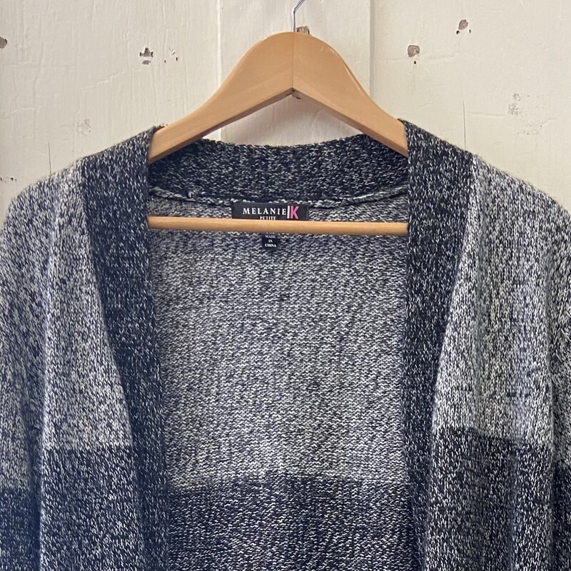 Bk/wt/Gy Cardigan