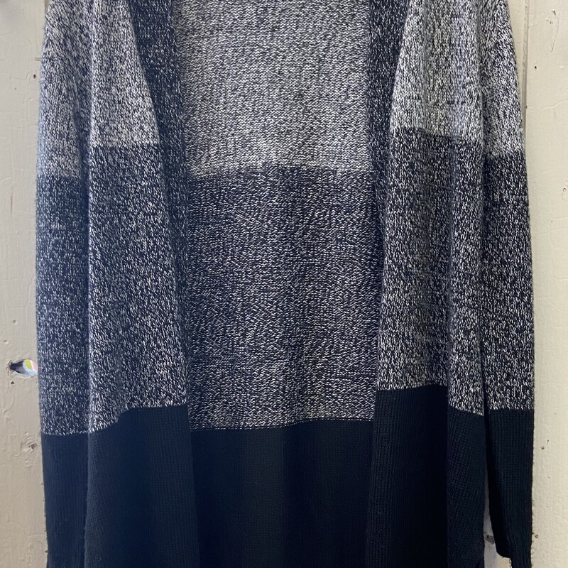 Bk/wt/Gy Cardigan