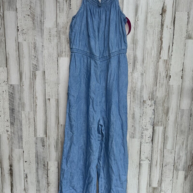 10/12 Chambray Tank Rompe, Blue, Size: Girl 10 Up