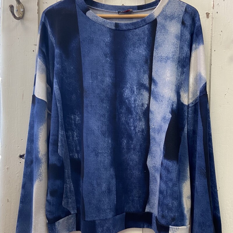 Blu/bk/w Pat Top