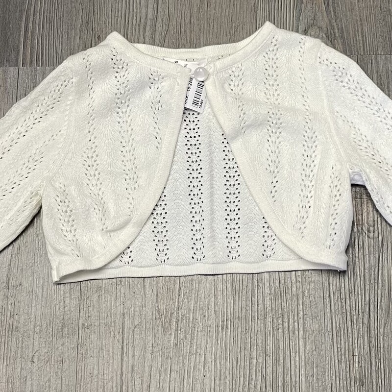 Joe Fresh Knit Cardigan, White, Size: 18-24M