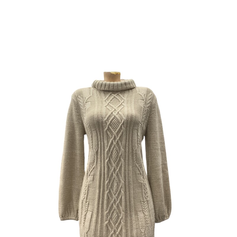 Style & Co Knit Tunic, Beige, Size: M