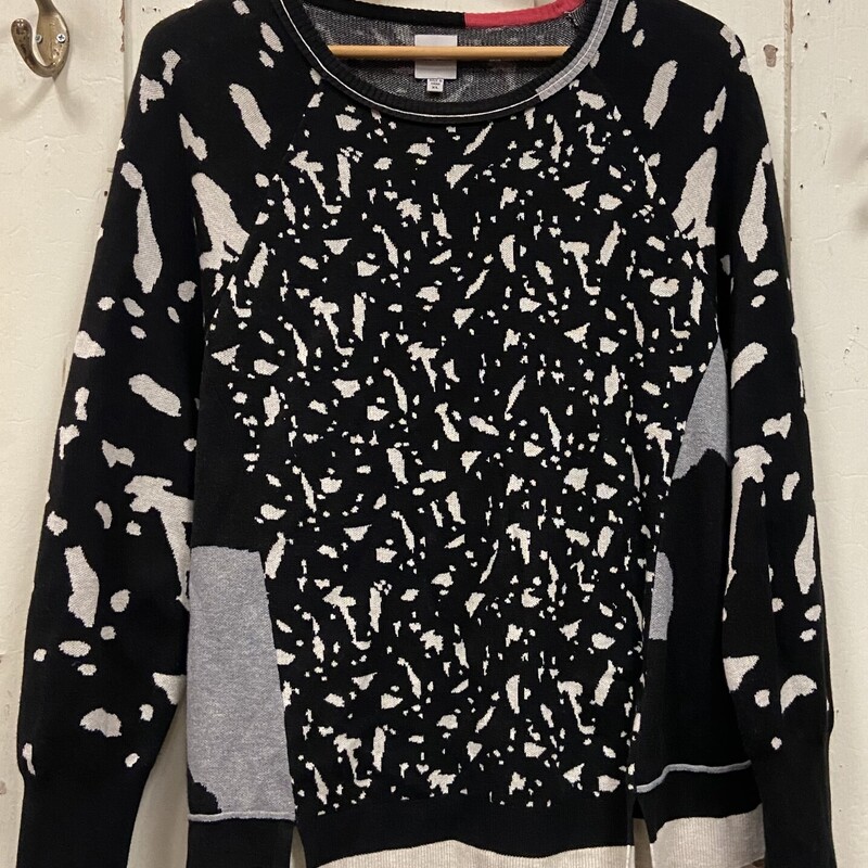 Bk/tn/gy Pat Sweater