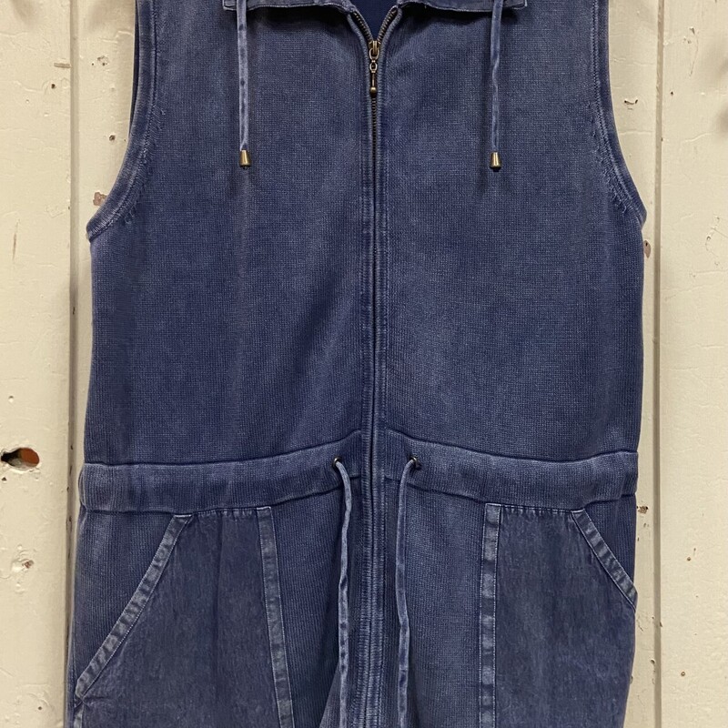 Blue Long Sweater Vest