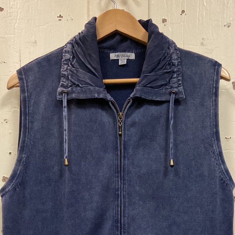 Blue Long Sweater Vest