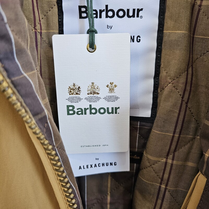 Barbour X Alexachung, Tan, Size: 10/NWT