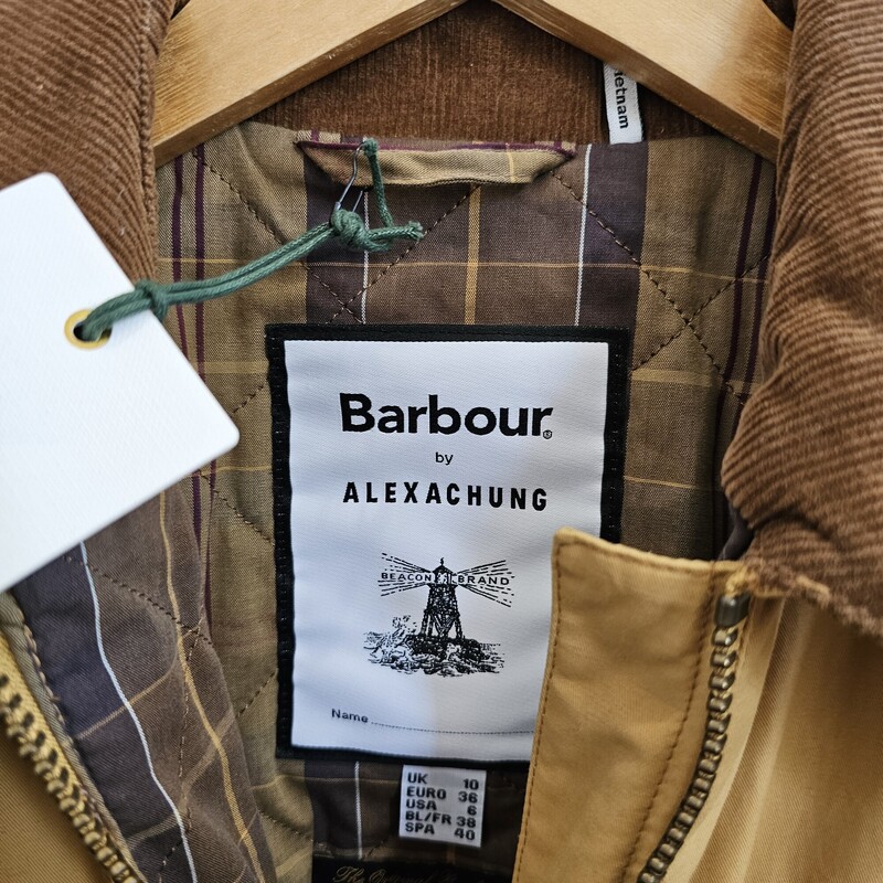 Barbour X Alexachung, Tan, Size: 10/NWT