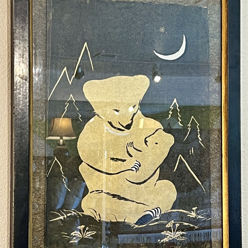 Silk Screen Madonna Bear, Mayumi Oda
Size: 24x32