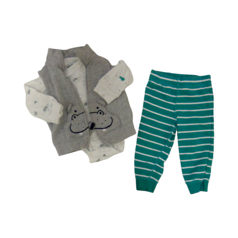 3pc Ls Onesie/Pants/Vest