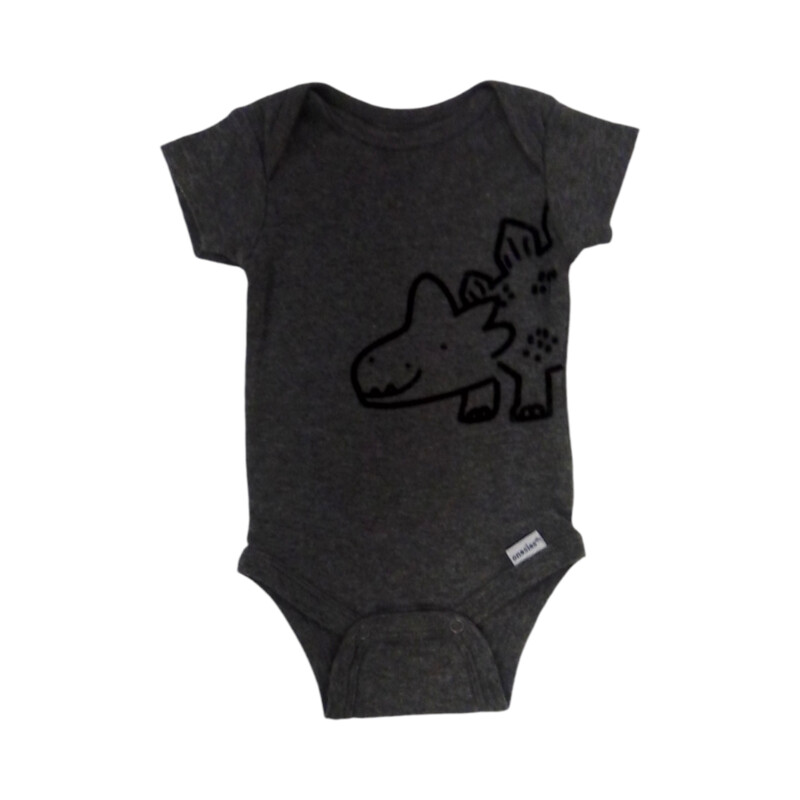 Onesie (Gray/Dinosaur)