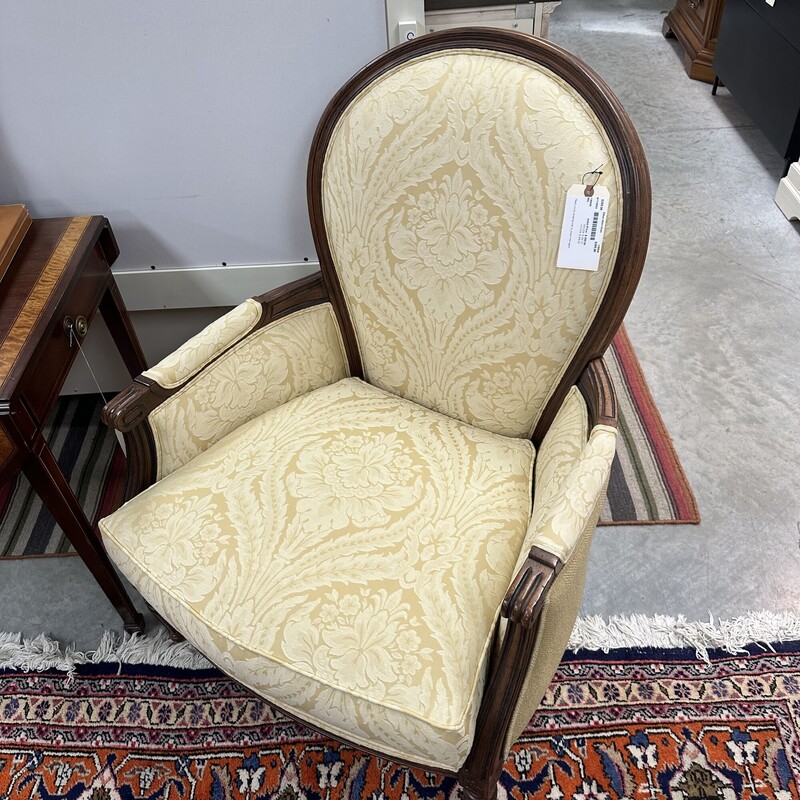 Ethan Allen Victorian Style Chair, Upholstered