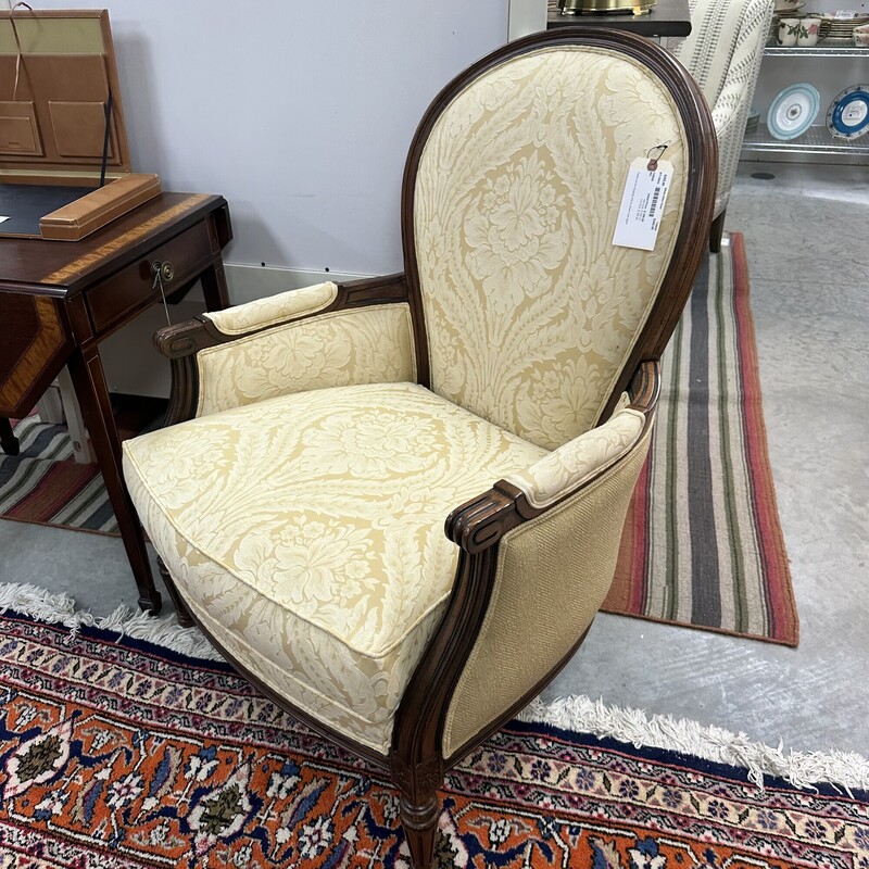 Ethan Allen Victorian Style Chair, Upholstered