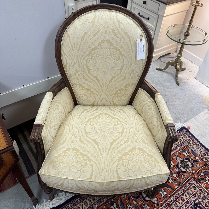 Ethan Allen Victorian Style Chair, Upholstered