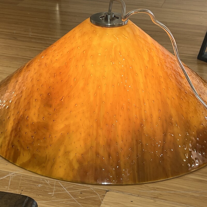 Amber Art Glass pendant light