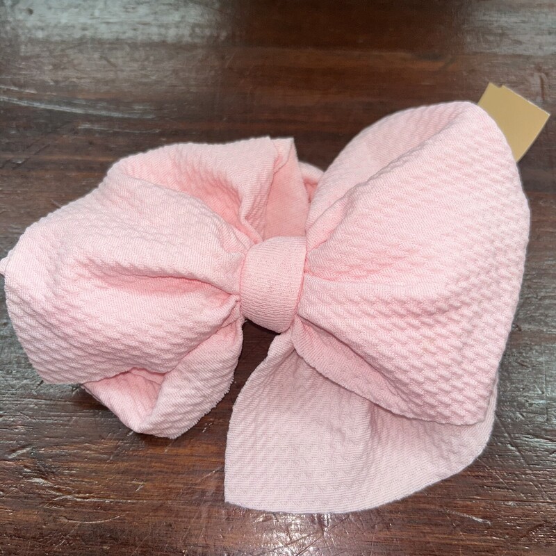 Pink Texture Bow Headwrap, Pink, Size: Bows