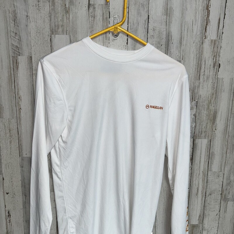 S White Logo Longsleeve, White, Size: Ladies S