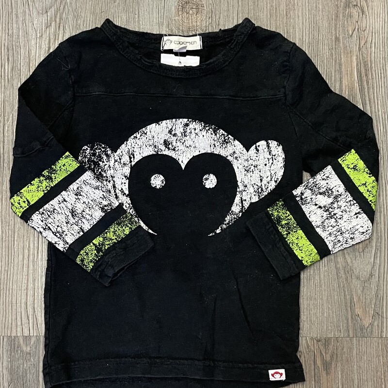 Appamna LS Tee, Black, Size: 3Y