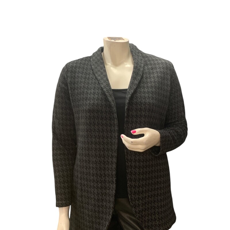 Miik Cardigan, Blk/grey, Size: XL