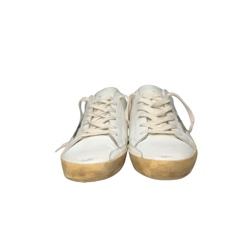 Golden Goose Sabot Star, White Size 40