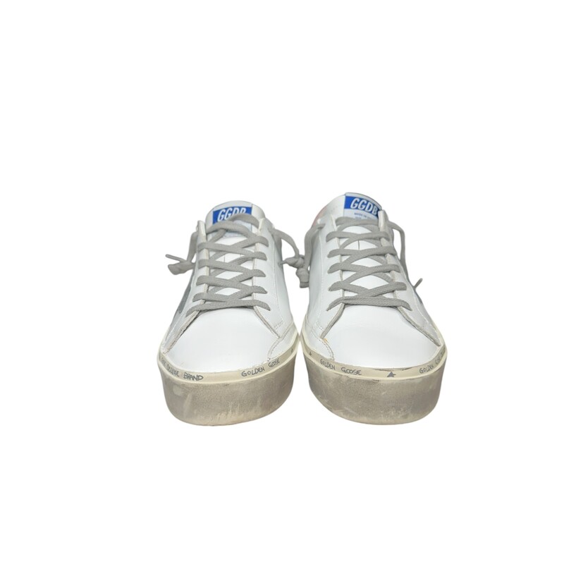 Golden Goose Hu Star White Pink