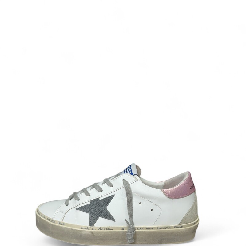 Golden Goose Hu Star White Pink