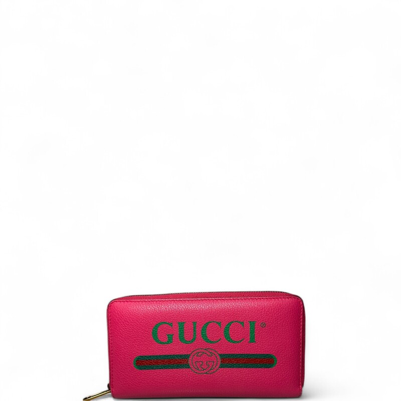 Gucci Hot  Pink Continental Logo Zippy  Wallet
Code:496317.0959
Some corner wear