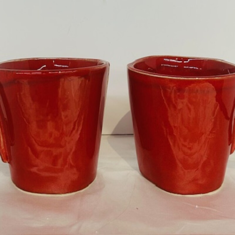 Set of 2 Vietri Lastra Mugs
Red Size: 6 x 4H