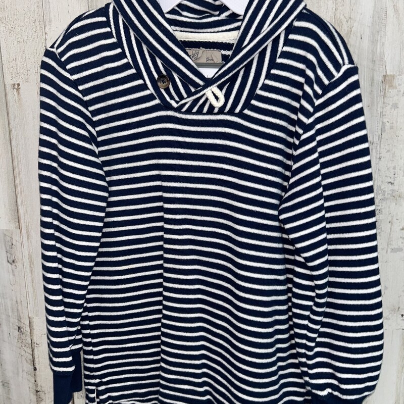 6/8 Navy Striped Knit Pul