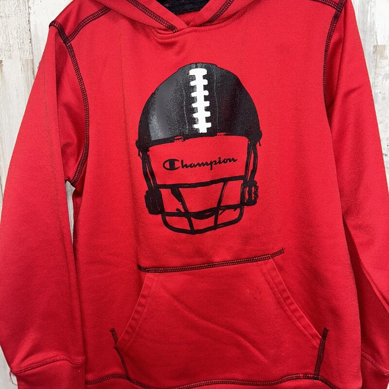 7/8 Red Helmet Logo Hoodi, Red, Size: Boy 5-8