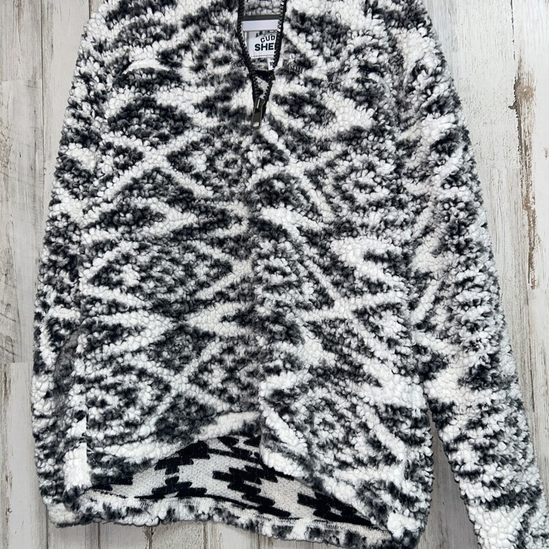 10/12 Black Print Sherpa