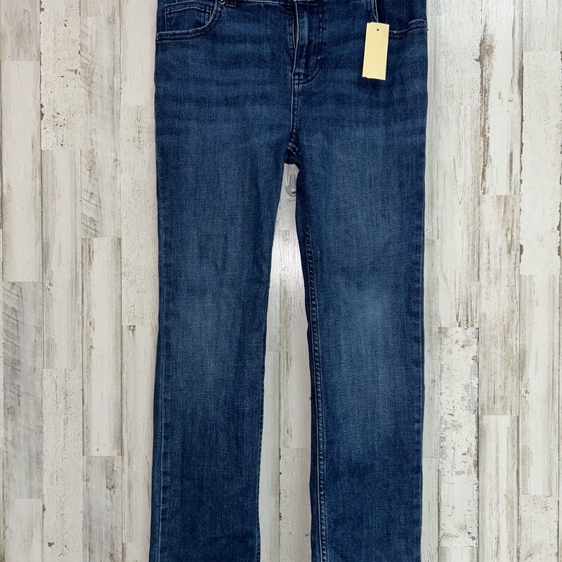 14 Drk Wash Straight Jean, Blue, Size: Boy 10 Up