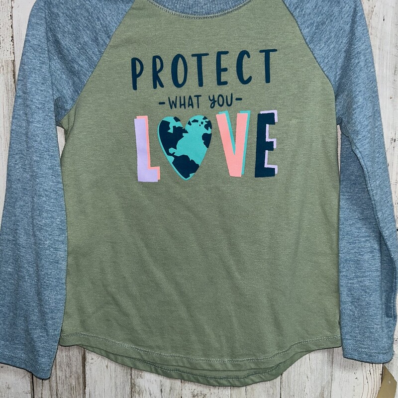 4/5 Protect What You Love, Green, Size: Girl 4T