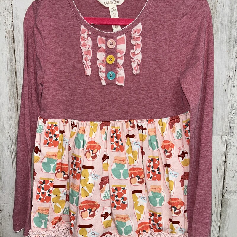 6 Pink Jar Printed Tunic