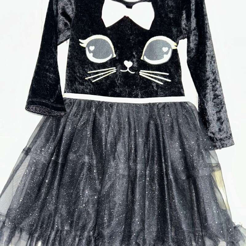 7/8 Black Velvet Dress