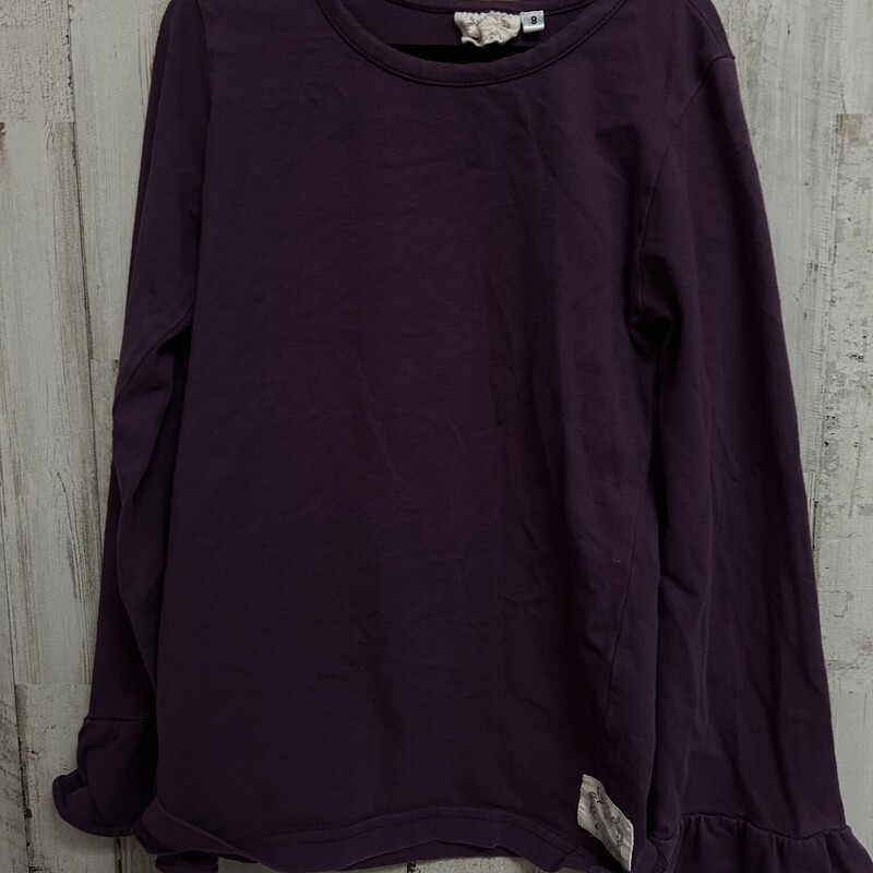 8 Purple Flare Sleeve Top